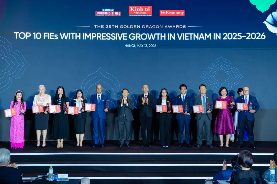 Vedan Việt Nam nhận giải thưởng Rồng Vàng 2026 Vedan Việt Nam nhận giải thưởng Rồng Vàng 2026