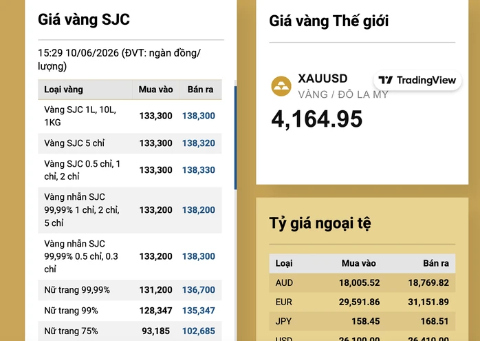 Vì sao giá vàng miếng SJC, vàng nhẫn lao dốc? Vì sao giá vàng miếng SJC, vàng nhẫn lao dốc?