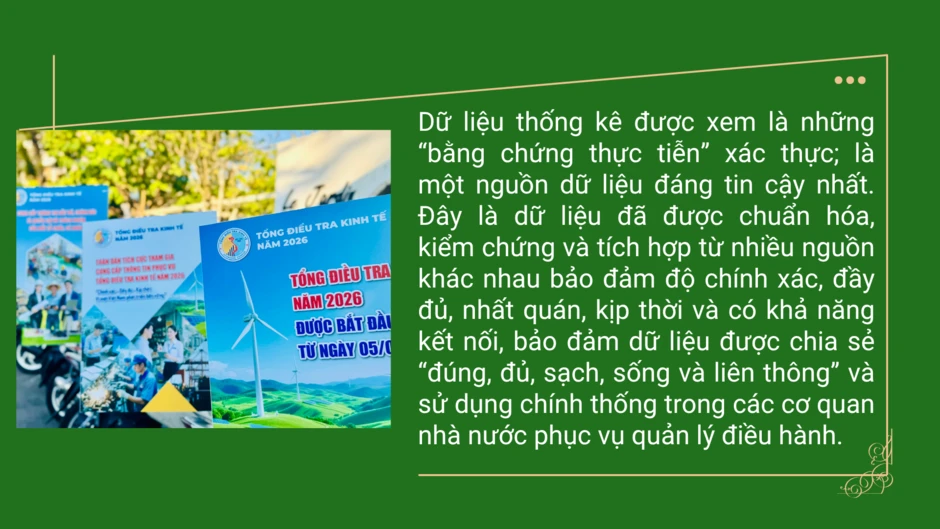 Vị thế của thống kê trong hệ sinh thái dữ liệu quốc gia Vị thế của thống kê trong hệ sinh thái dữ liệu quốc gia