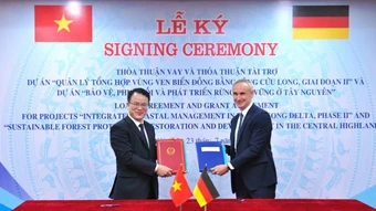 Việt Nam-Đức ký kết gói vay và viện trợ 60 triệu euro ứng phó biến đổi khí hậu và phát triển rừng