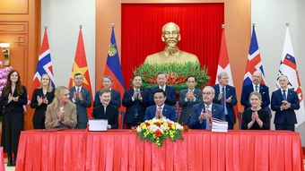 Việt Nam ký hiệp định thương mại tự do với các nước thuộc EFTA