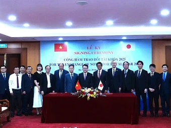 Việt Nam và Nhật Bản ký công hàm trao đổi vốn vay trị giá 609 triệu USD