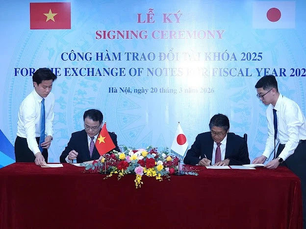 Việt Nam và Nhật Bản ký công hàm trao đổi vốn vay trị giá 609 triệu USD Việt Nam và Nhật Bản ký công hàm trao đổi vốn vay trị giá 609 triệu USD