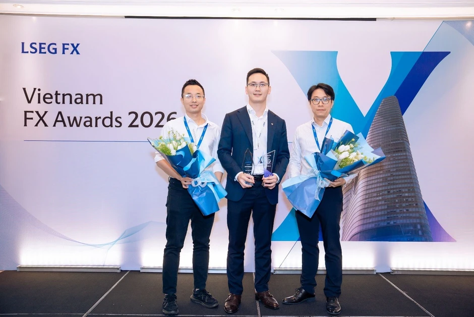 Vietcombank khẳng định vị thế dẫn đầu với cú đúp danh hiệu 'Best FXall Taker' và 'Top 5 Matching Volume Traded' Vietcombank khẳng định vị thế dẫn đầu với cú đúp danh hiệu 'Best FXall Taker' và 'Top 5 Matching Volume Traded'