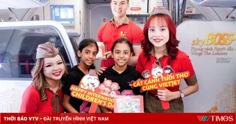 Vietjet lan tỏa niềm vui 1/6, mang những nụ cười trẻ thơ lên bầu trời mùa hè