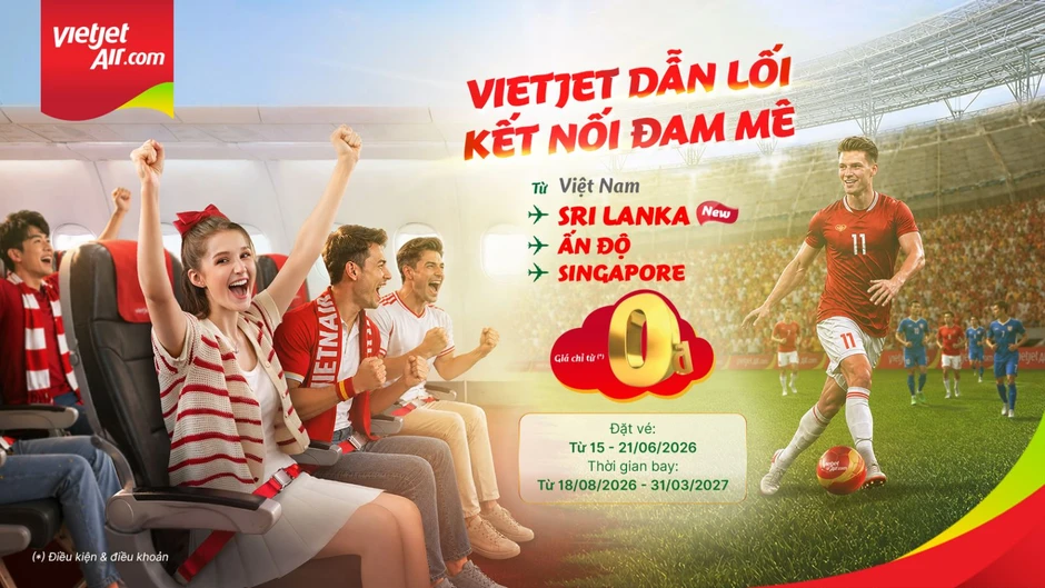 Vietjet mở bán 40.000 vé Eco giá từ 0 đồng trên đường bay TP. Hồ Chí Minh - Colombo (Sri Lanka) Vietjet mở bán 40.000 vé Eco giá từ 0 đồng trên đường bay TP. Hồ Chí Minh - Colombo (Sri Lanka)
