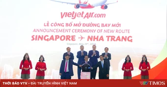 Vietjet mở đường bay Nha Trang – Singapore trước sự chứng kiến của Tổng Bí thư, Chủ tịch nước Tô Lâm