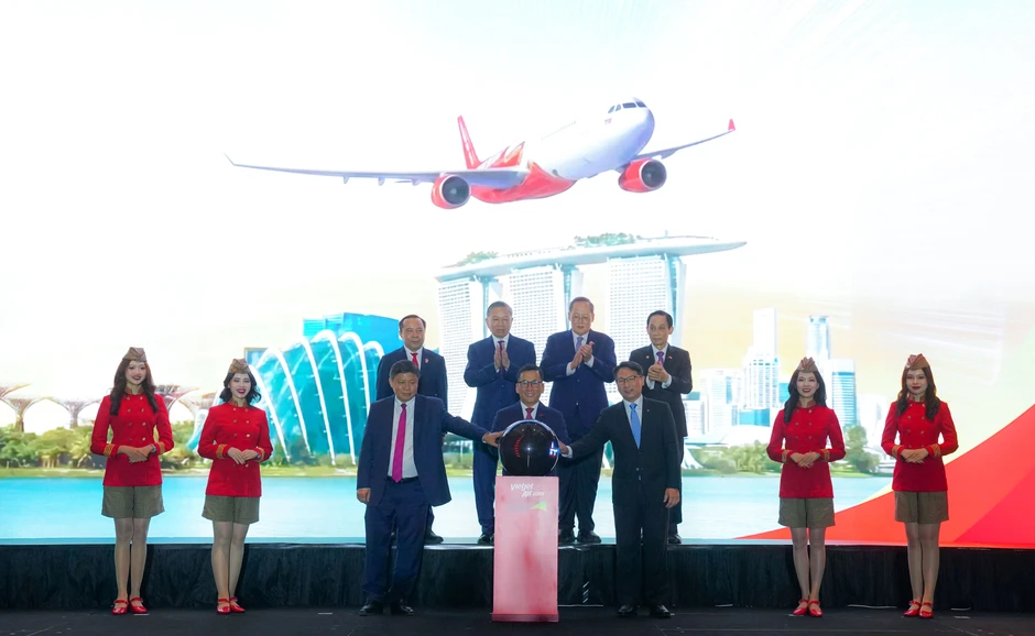 Vietjet mở đường bay Nha Trang – Singapore trước sự chứng kiến của Tổng Bí thư, Chủ tịch nước Tô Lâm Vietjet mở đường bay Nha Trang – Singapore trước sự chứng kiến của Tổng Bí thư, Chủ tịch nước Tô Lâm