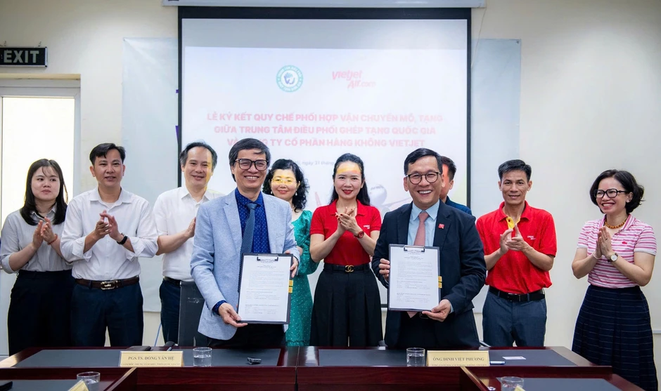 Vietjet và Trung tâm Điều phối ghép tạng Quốc gia: Kết nối những hành trình của sự sống