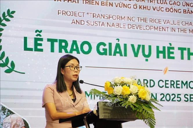 Vinh danh 10 doanh nghiệp tiêu biểu liên kết sản xuất lúa giảm phát thải Vinh danh 10 doanh nghiệp tiêu biểu liên kết sản xuất lúa giảm phát thải