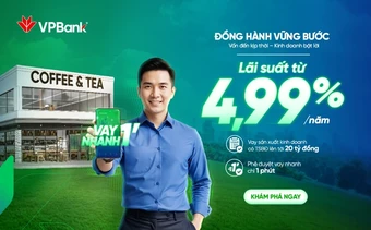 VPBank “Đồng hành vững bước” cùng hộ kinh doanh với lãi suất từ 4,99%/năm