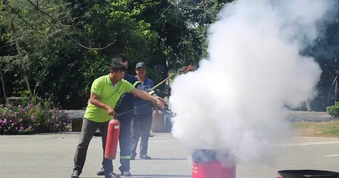VWS tổ chức tập huấn phòng cháy chữa cháy tại Khu liên hợp Đa Phước