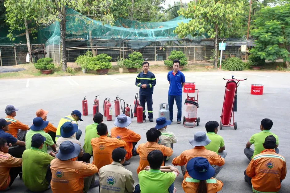 VWS tổ chức tập huấn phòng cháy chữa cháy tại Khu liên hợp Đa Phước