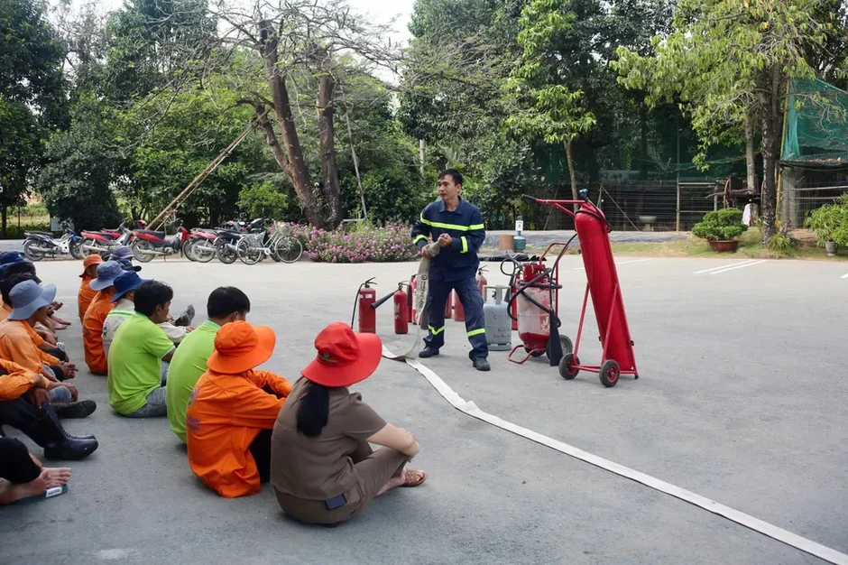 VWS tổ chức tập huấn phòng cháy chữa cháy tại Khu liên hợp Đa Phước
