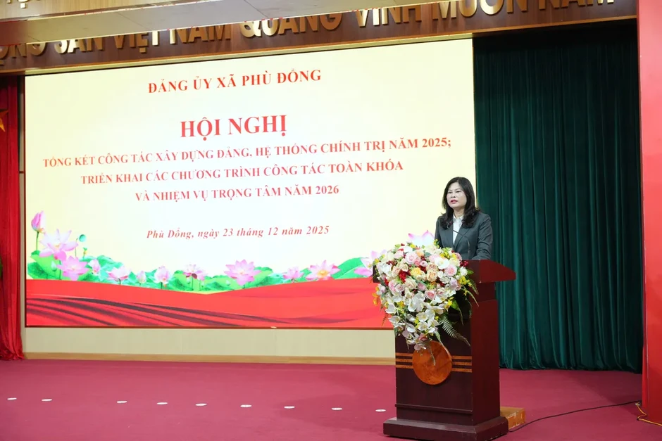 Xã Phù Đổng (Hà Nội) bứt tốc phát triển kinh tế - xã hội, tạo nền tảng vững chắc cho năm 2026 Xã Phù Đổng (Hà Nội) bứt tốc phát triển kinh tế - xã hội, tạo nền tảng vững chắc cho năm 2026