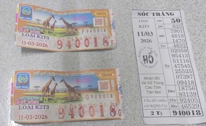 Xổ số miền Nam: Chiều 12-3, xuất hiện 11 vé trúng giải độc đắc Xổ số miền Nam: Chiều 12-3, xuất hiện 11 vé trúng giải độc đắc