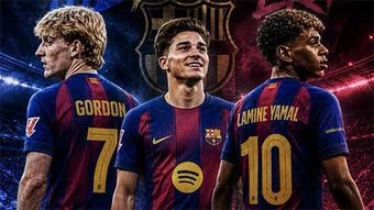 Barca mơ 'siêu hàng công' Yamal - Gordon - Alvarez