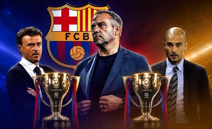 Barca vô địch La Liga: HLV Hansi Flick cân bằng khởi đầu lịch sử của Pep và Luis Enrique Barca vô địch La Liga: HLV Hansi Flick cân bằng khởi đầu lịch sử của Pep và Luis Enrique
