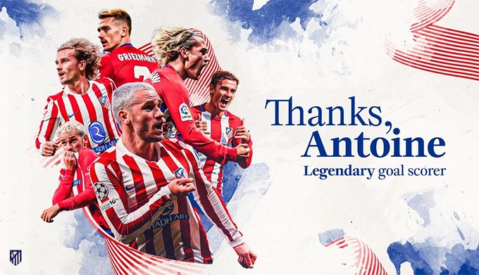 Hoàng tử Griezmann chia tay Atletico trong nước mắt nghẹn ngào Hoàng tử Griezmann chia tay Atletico trong nước mắt nghẹn ngào
