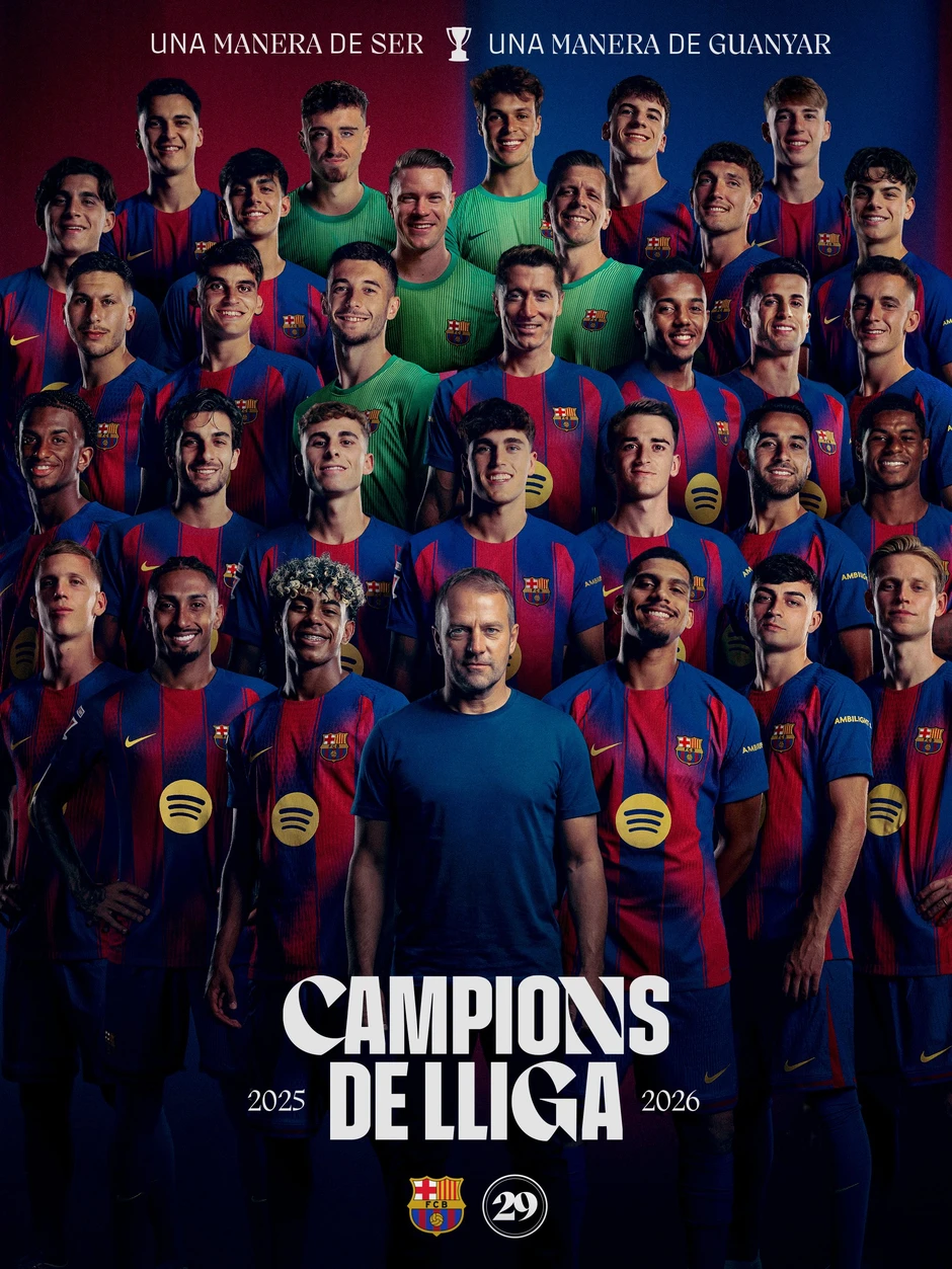 Kết quả Barcelona 2-0 Real Madrid: Barca vô địch La Liga 2025/26
