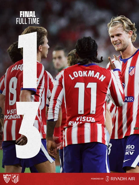 Kết quả Sevilla 1-3 Atletico: Atletico bất bại ở La Liga Kết quả Sevilla 1-3 Atletico: Atletico bất bại ở La Liga