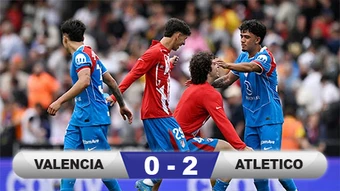 Kết quả  Valencia 0-2 Atletico: Bắt trọn 'Bầy dơi'