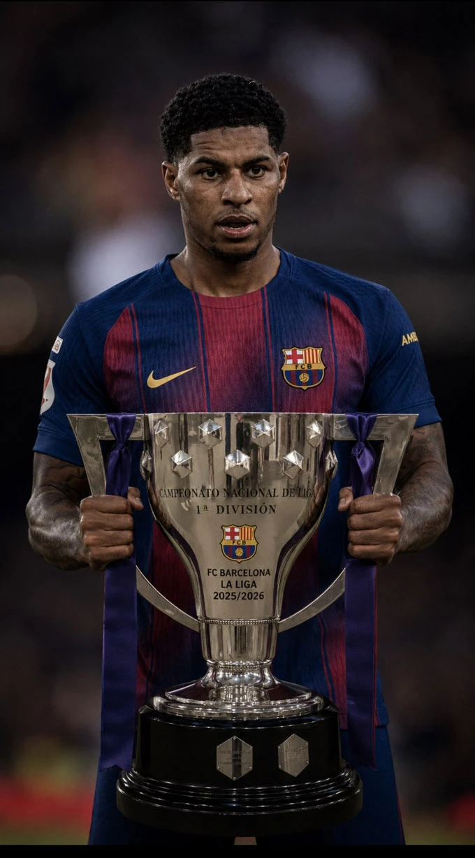 Marcus Rashford đi vào lịch sử sau khi giúp Barca vô địch La Liga