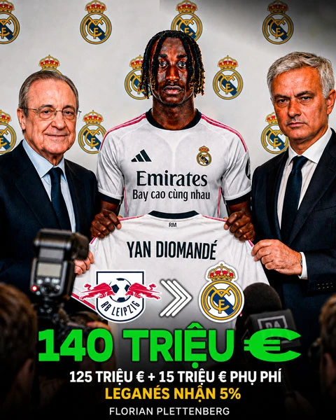 Real phá két vì Yan Diomande: Canh bạc 140 triệu euro có thể thành công? Real phá két vì Yan Diomande: Canh bạc 140 triệu euro có thể thành công?
