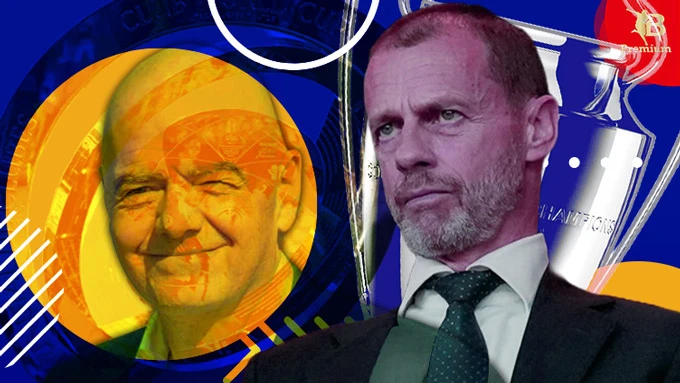 UEFA đối đầu FIFA: Khi hai gã khổng lồ tranh nhau chiếc bánh UEFA đối đầu FIFA: Khi hai gã khổng lồ tranh nhau chiếc bánh