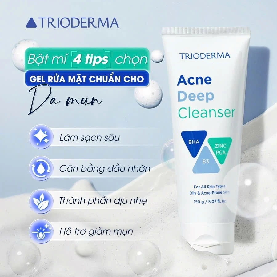 +6 sữa rửa mặt giúp giảm mụn 'cứu nguy' da láng mịn, cải thiện lỗ chân lông +6 sữa rửa mặt giúp giảm mụn 'cứu nguy' da láng mịn, cải thiện lỗ chân lông