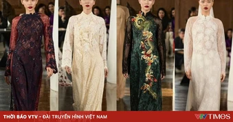 Chất liệu ren, xuyên thấu tôn vinh vẻ đẹp của áo dài truyền thống