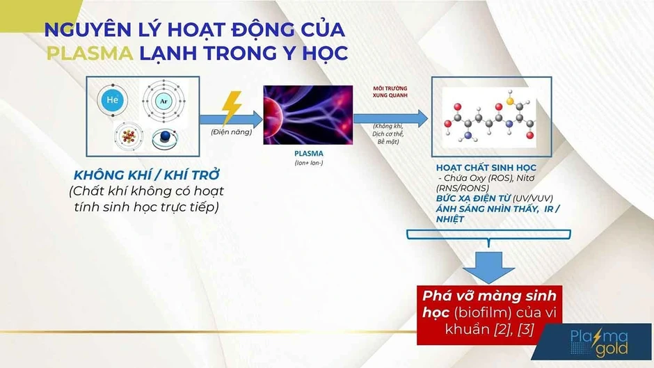 Cold Plasma trong hỗ trợ phục hồi vết thương: Cơ chế và ứng dụng lâm sàng Cold Plasma trong hỗ trợ phục hồi vết thương: Cơ chế và ứng dụng lâm sàng