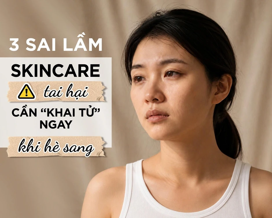 Đừng để da 'kêu cứu': 3 sai lầm skincare tai hại nên ngưng ngay khi hè sang Đừng để da 'kêu cứu': 3 sai lầm skincare tai hại nên ngưng ngay khi hè sang