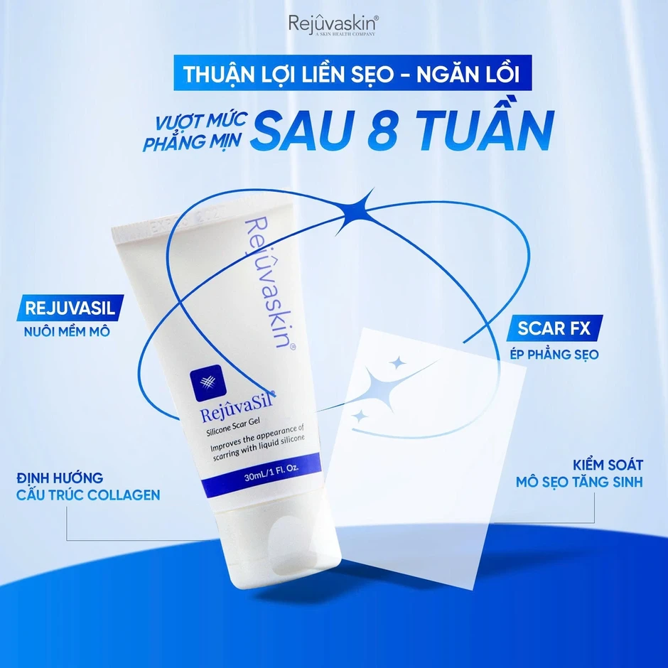 Gel Rejuvasil giúp ngăn ngừa sẹo mới và làm mờ sẹo lồi phẫu thuật có tốt không?