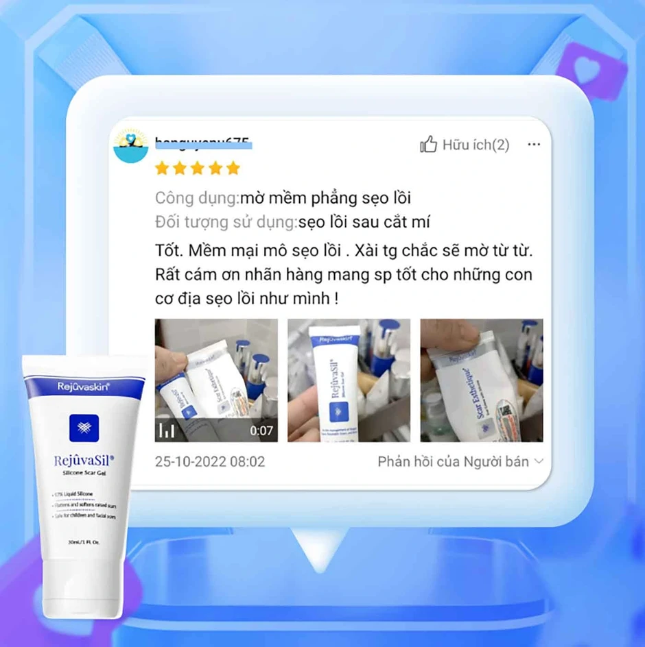Hướng dẫn sử dụng kem làm mờ sẹo lồi Rejuvasil chuẩn y khoa hiệu quả 4 tuần Hướng dẫn sử dụng kem làm mờ sẹo lồi Rejuvasil chuẩn y khoa hiệu quả 4 tuần