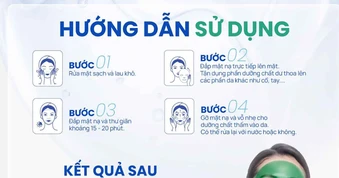 Hướng dẫn sử dụng mặt nạ Trioderma Blemish Care Essence Mask da cải thiện sau 1 đêm