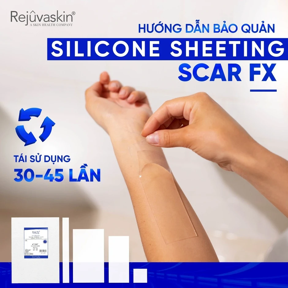 Phẫu thuật treo sa trễ dùng miếng dán silicone nào để da phẳng như chưa dao kéo?