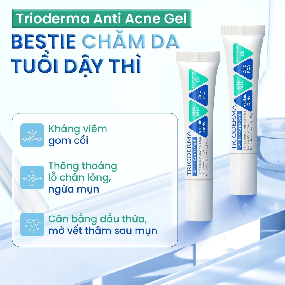 Review kem chấm mụn Trioderma Anti Acne Gel: Vì sao lọt top ‘bán chạy’ trên TikTok? Review kem chấm mụn Trioderma Anti Acne Gel: Vì sao lọt top ‘bán chạy’ trên TikTok?