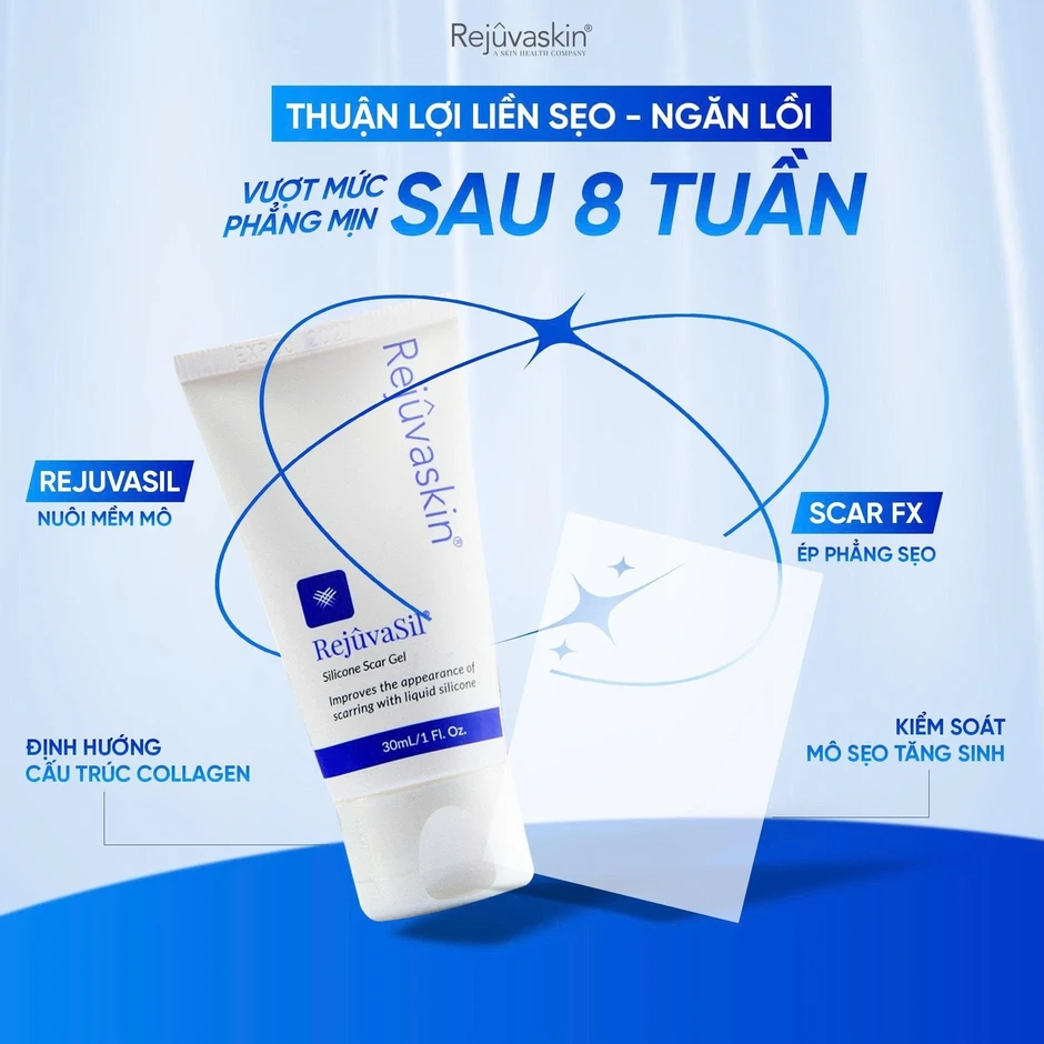 Sẹo mới: Cách xử lý hiệu quả với Scar FX và Rejuvasil Silicone Gel