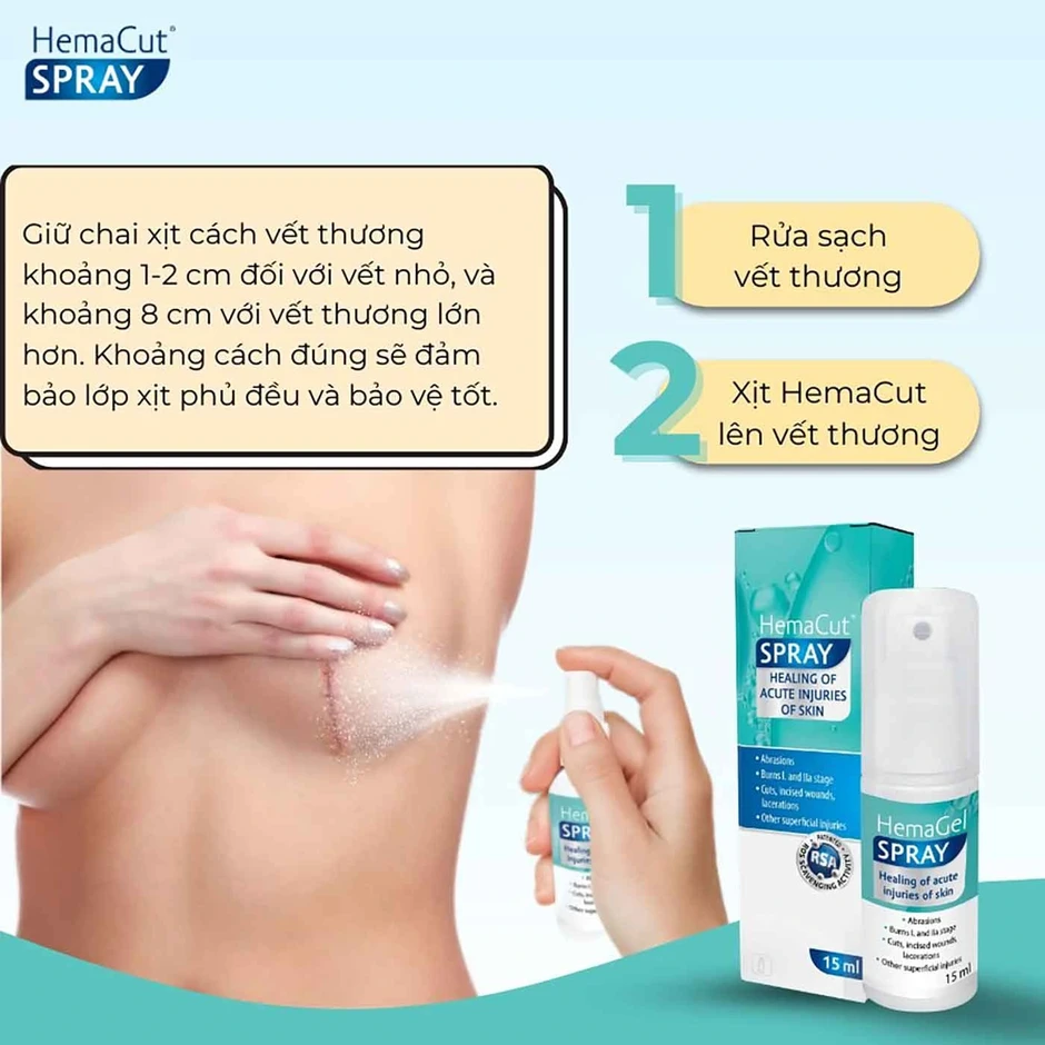 Sử dụng chai xịt vết thương khi nào để hạn chế nhiễm trùng, sẹo xấu? Sử dụng chai xịt vết thương khi nào để hạn chế nhiễm trùng, sẹo xấu?