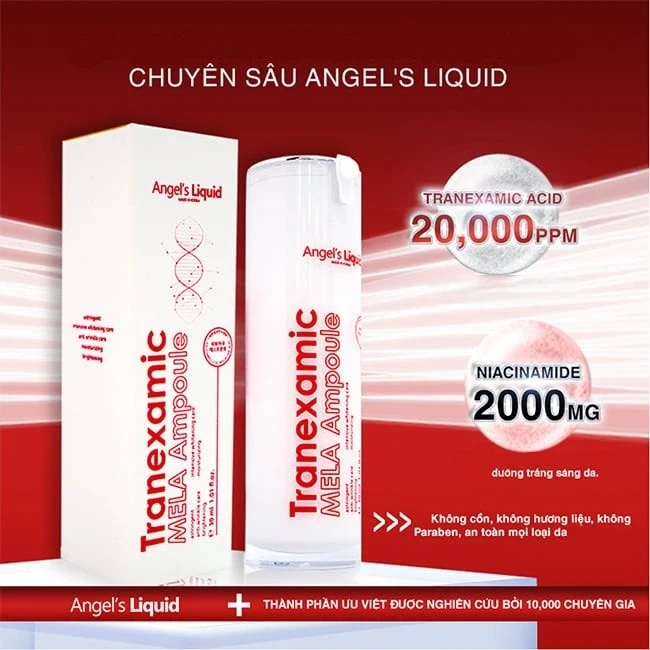 Top 3 serum tranexamic a xít mờ nám từ bên trong, da trắng sáng sau 4 tuần
