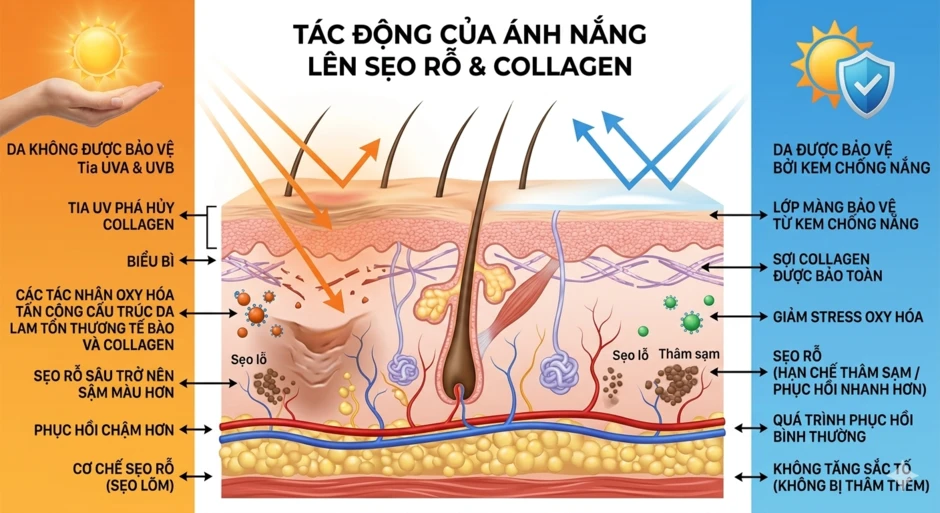 Vì sao trị sẹo rỗ mãi không khỏi? 90% người đang mắc sai lầm nghiêm trọng Vì sao trị sẹo rỗ mãi không khỏi? 90% người đang mắc sai lầm nghiêm trọng