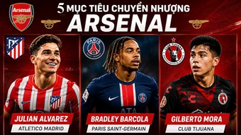 5 ngôi sao Arsenal có thể chiêu mộ sau khi vuột mất Rogers