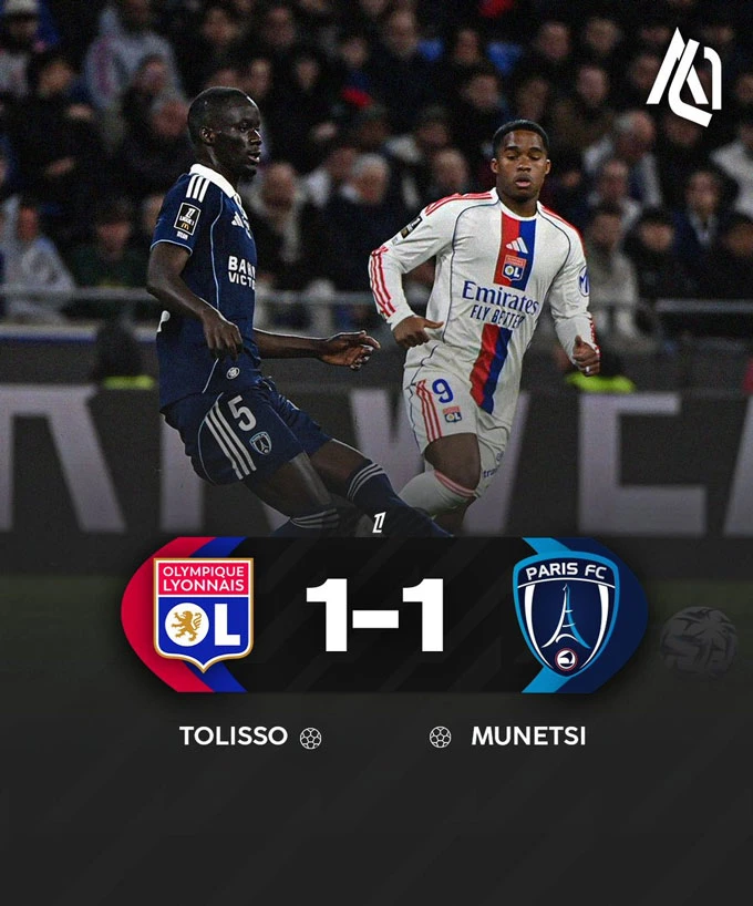 Endrick vô duyên, Lyon thoát thua trước Paris FC nhờ quả phạt đền phút bù giờ Endrick vô duyên, Lyon thoát thua trước Paris FC nhờ quả phạt đền phút bù giờ