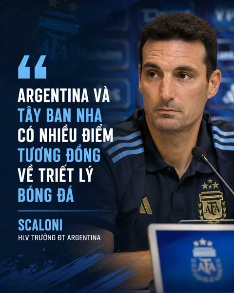 Scaloni: 'Messi là lịch sử, nhưng Argentina không chỉ có một mình cậu ấy' Scaloni: 'Messi là lịch sử, nhưng Argentina không chỉ có một mình cậu ấy'