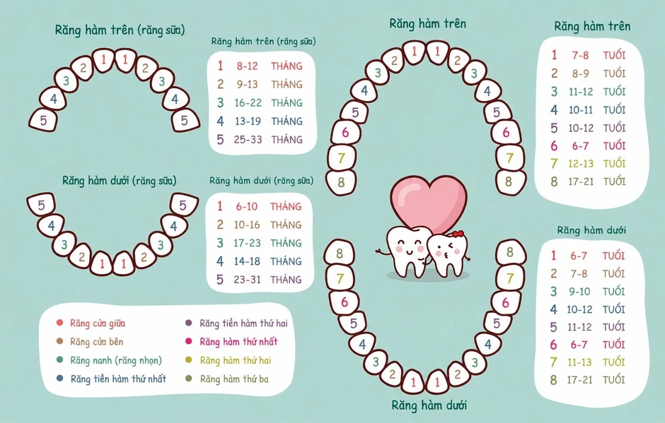 Thời điểm trẻ bắt đầu mọc răng Thời điểm trẻ bắt đầu mọc răng