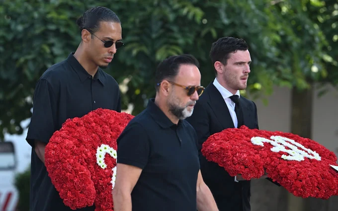 Andy Robertson: ‘Sau khi Jota ra đi, bóng đá không còn quan trọng với chúng tôi nữa’ Andy Robertson: ‘Sau khi Jota ra đi, bóng đá không còn quan trọng với chúng tôi nữa’