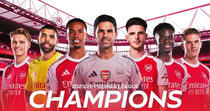 Arsenal đút túi núi tiền sau chức vô địch Premier League Arsenal đút túi núi tiền sau chức vô địch Premier League
