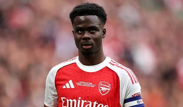 Arsenal mất Bukayo Saka ở đại chiến Man City Arsenal mất Bukayo Saka ở đại chiến Man City