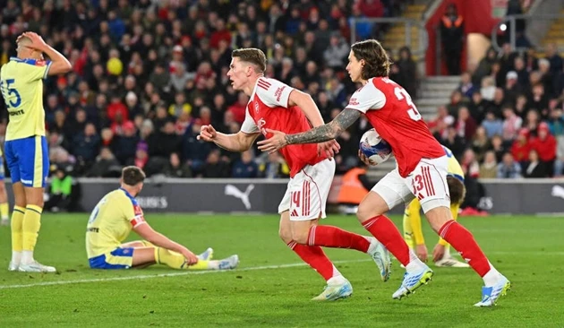 Arsenal nắm 97% cơ hội vô địch Ngoại hạng Anh dù vừa thua sốc Arsenal nắm 97% cơ hội vô địch Ngoại hạng Anh dù vừa thua sốc